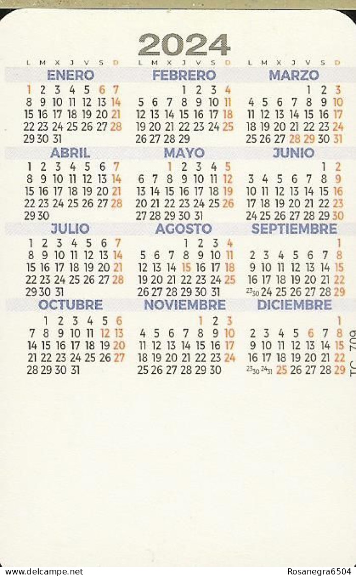 SPAIN POCKET CALENDAR - YEAR 2024 - SEXY GIRL - Kleinformat : 2001-...