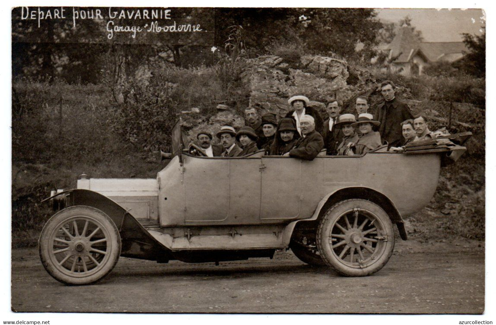 Autocar De Randonnée. Départ Pour Gavarnie. Carte Photo Animée - Gavarnie