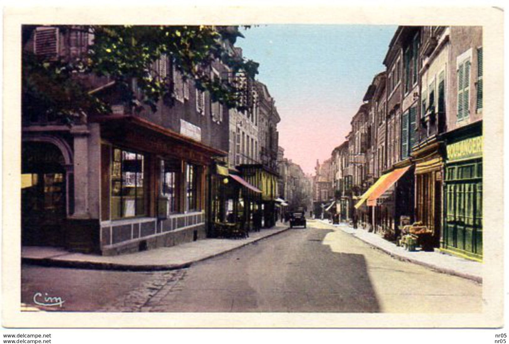 71 - TOURNUS ( Saone Et Loire )    - La Poste Et La Grand' Rue - Otros & Sin Clasificación