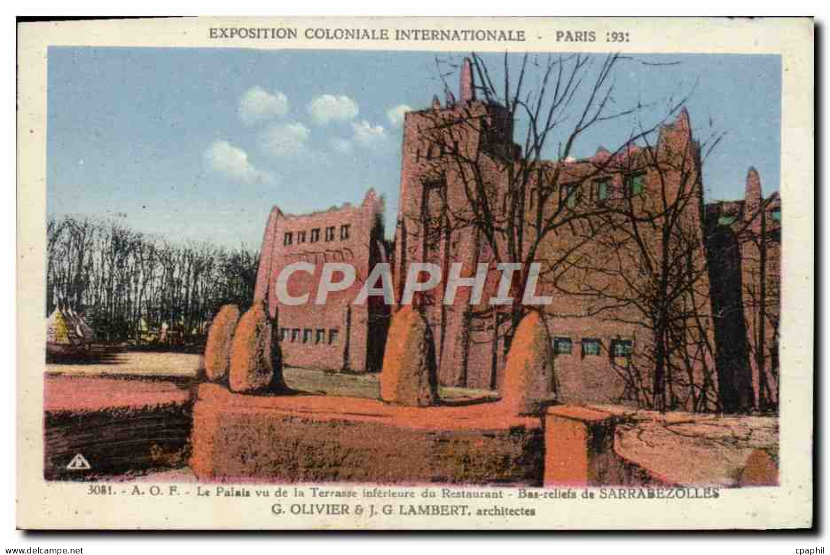 CPA Exposition Coloniale Internationale Paris 1931 Le Palais Vu De La Terrasse - Expositions