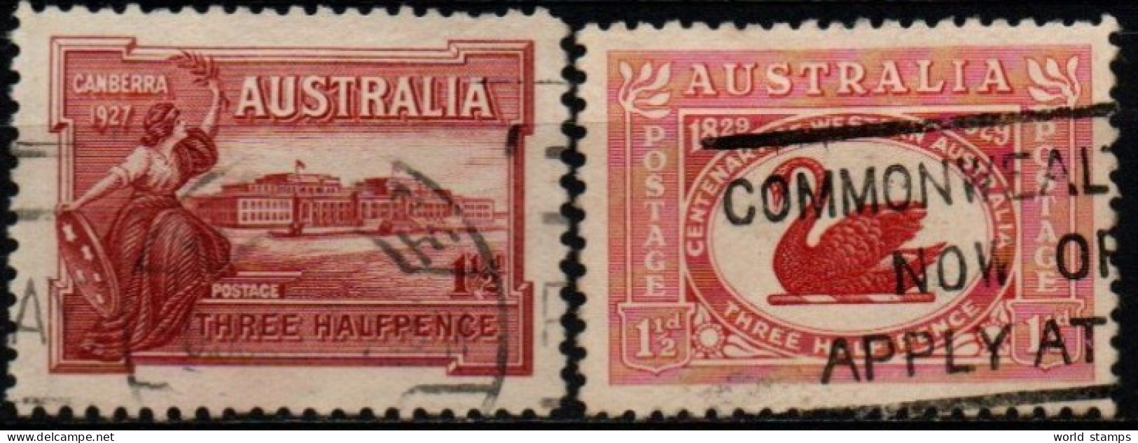 AUSTRALIE 1927-9 O - Used Stamps