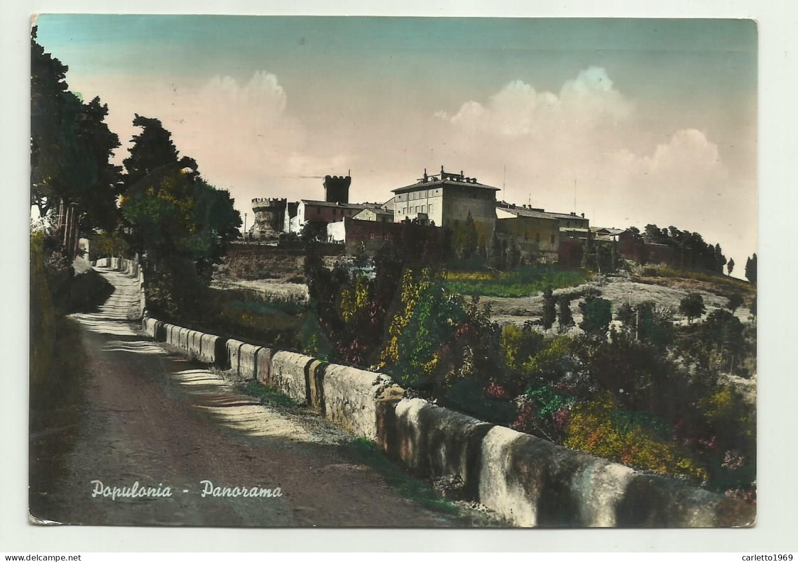 POPULONIA - PANORAMA  - VIAGGIATA  FG - Livorno