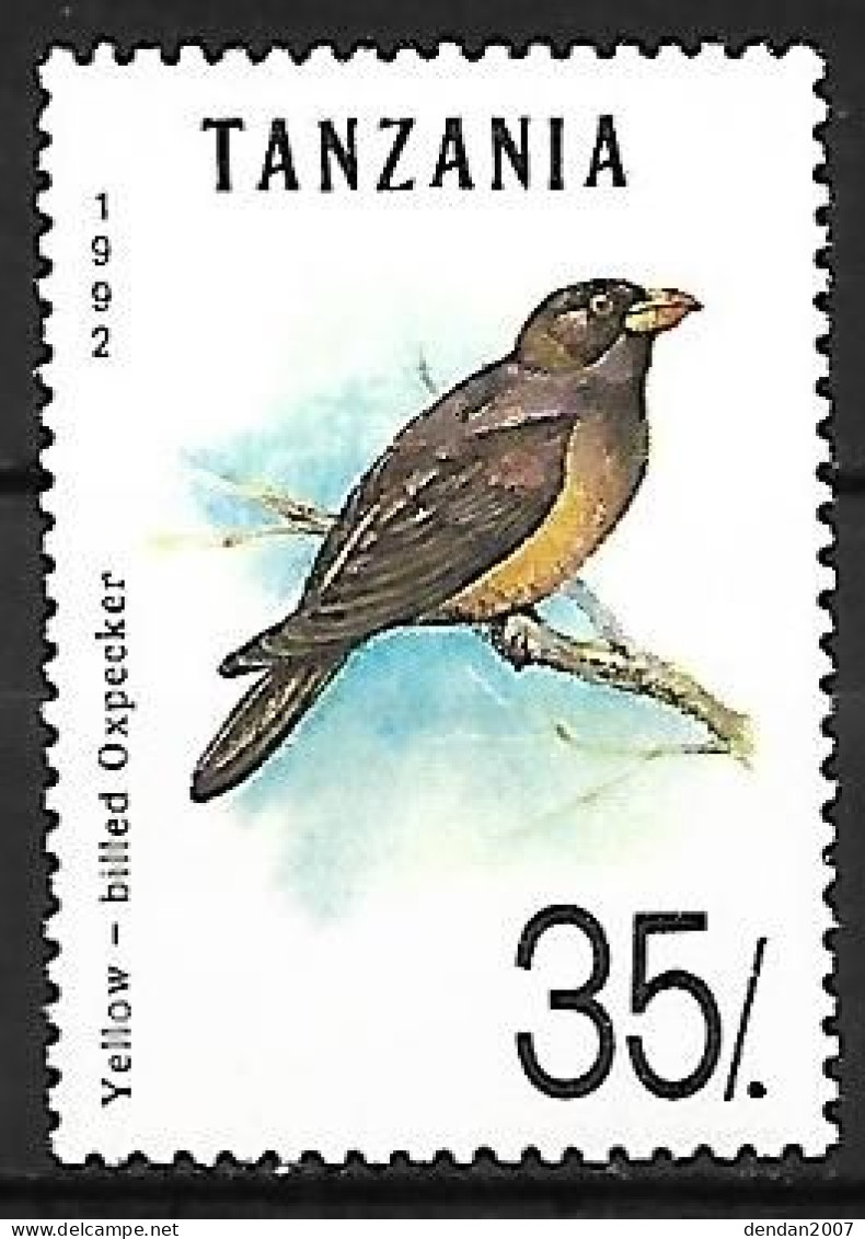 Tanzania - MNH ** 1992 : Yellow-billed Oxpecker -   Buphagus Africanus - Sperlingsvögel & Singvögel