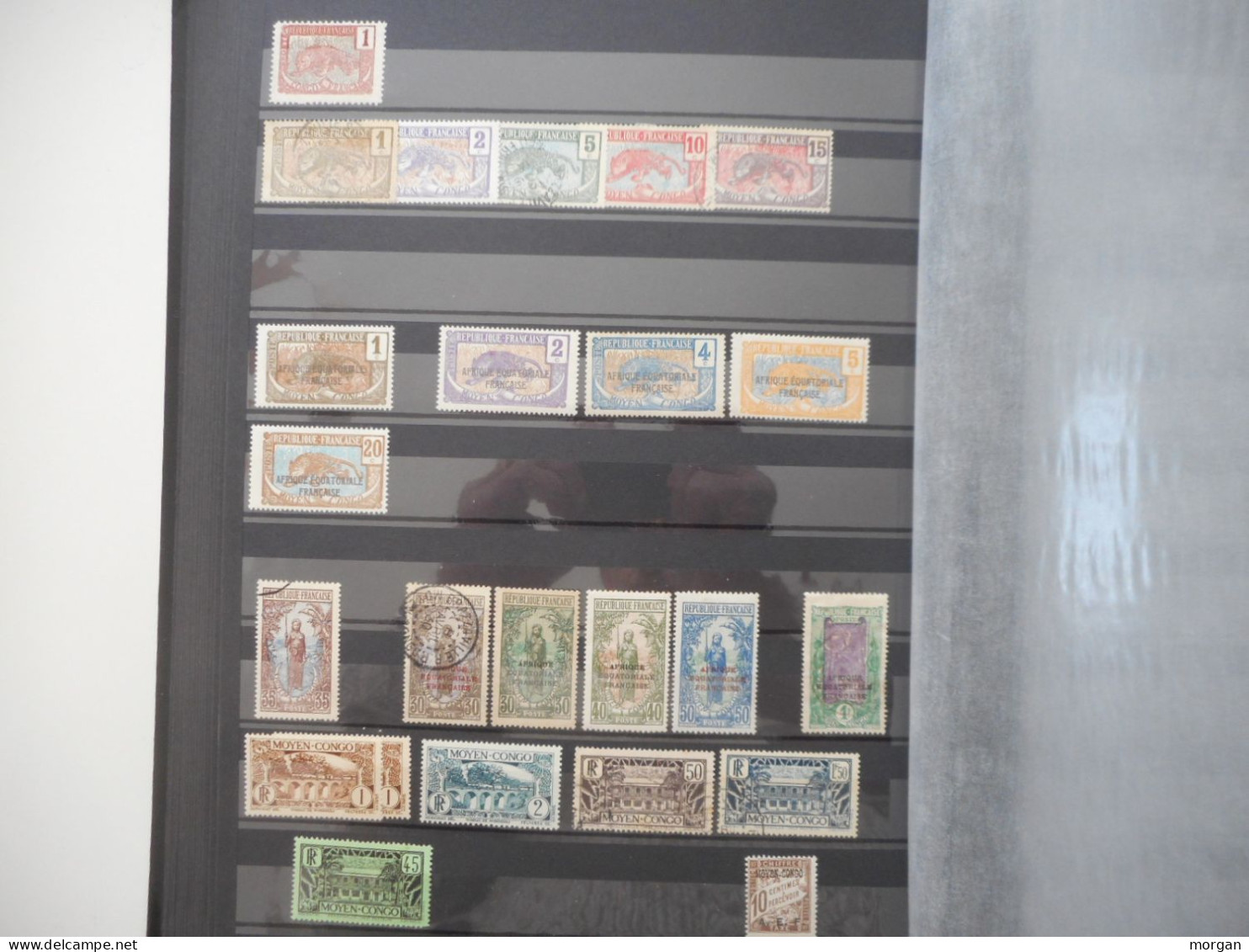 COLONIES FRANCAISES, BEAU LOT INTERESSANT DE TIMBRES NEUFS ET VOYAGES 2 , TOUS LES SCANS, PAR PAYS