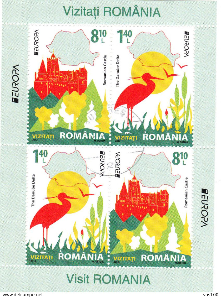 EUROPA 2012 BLOCK  USED,model B  ROMANIA - 2012