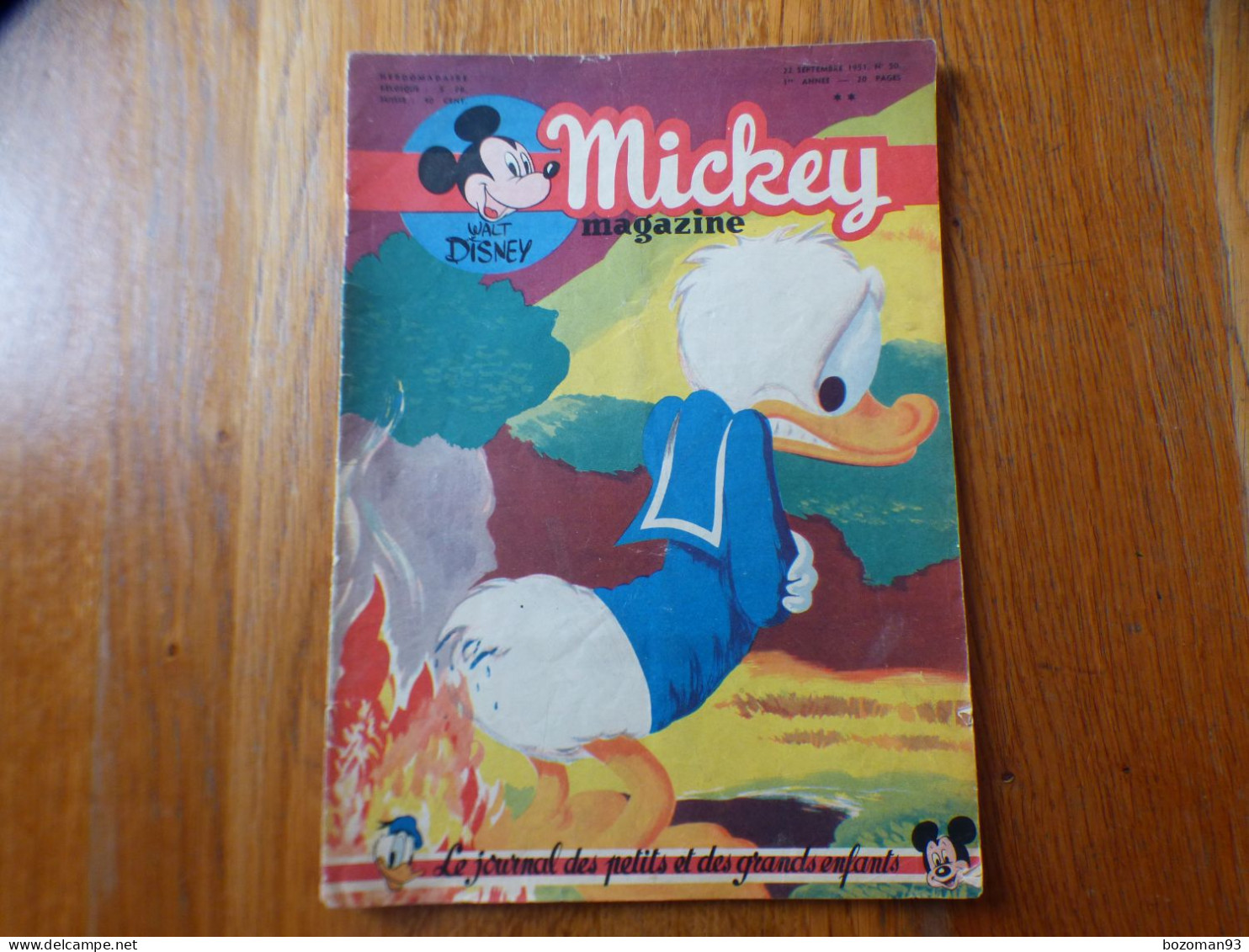 JOURNAL MICKEY BELGE N° 50 Du 22/09/1951 Avec BLANCHE NEIGE - Journal De Mickey