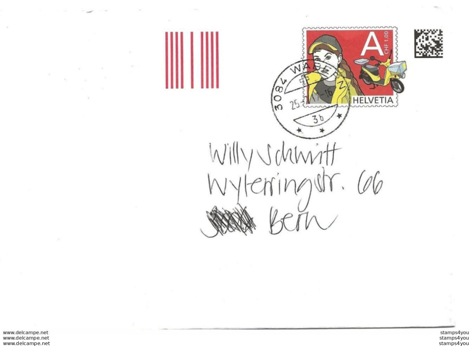 413 - 84 - Entier Postal Avec Cachet à Date Wabern 2017 - Ganzsachen