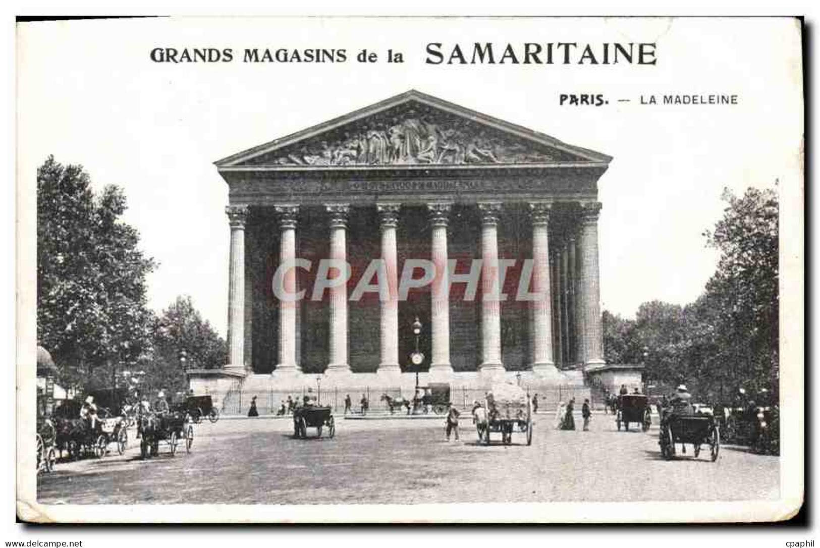 CPA Paris La Madeleine Publicite Grands Magasins De La Samaritaine  - Andere Monumenten, Gebouwen
