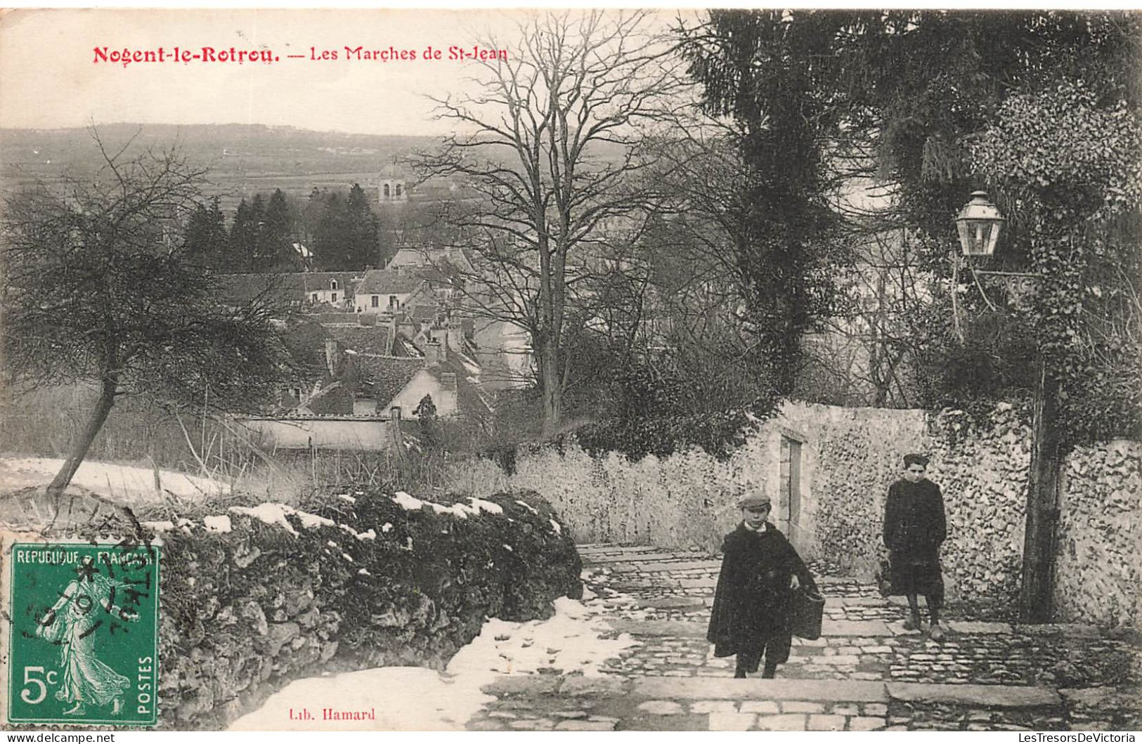 FRANCE - Nogent Le Rotrou - Les Marches De St Jean - Animé - Carte Postale Ancienne - Nogent Le Rotrou