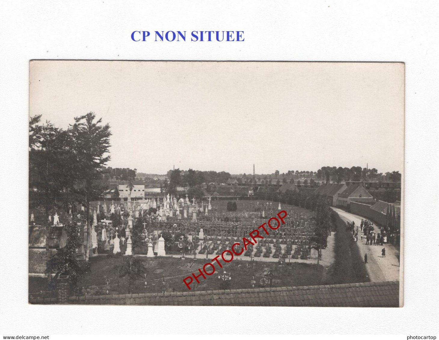 CP NON SITUEE-CIMETIERE-CARTE PHOTO Allemande-GUERRE 14-18-1 WK-MILITARIA - Cementerios De Los Caídos De Guerra