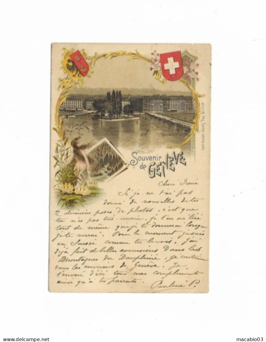 Suisse  :  Genève  Souvenir De Genève    Réf 10525 - Genève