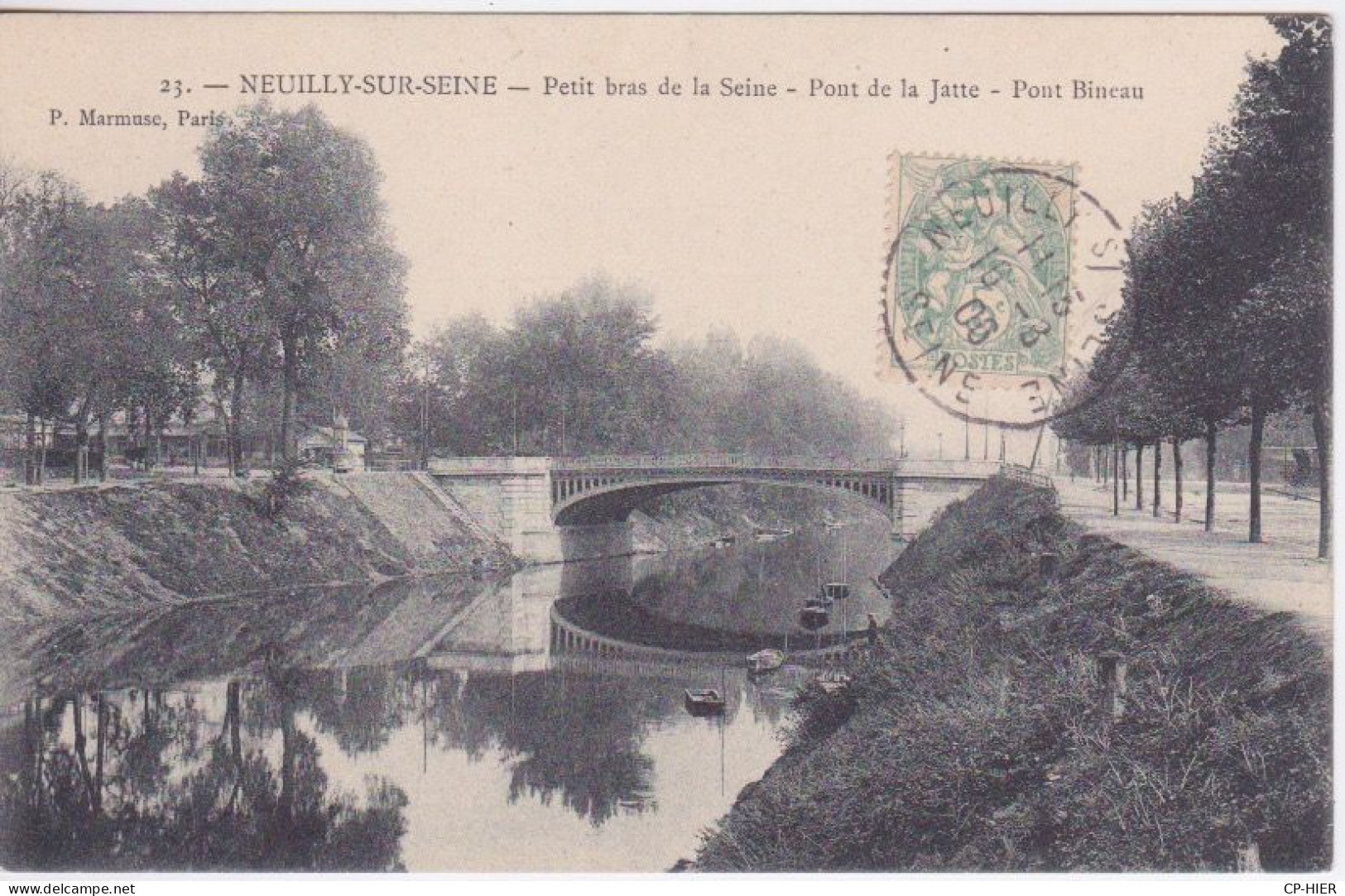 92 - NEUILLY SUR SEINE - PETIT BRAS DE SEINE - PONT DE LA JATTE - PONT BINEAU - Neuilly Sur Seine