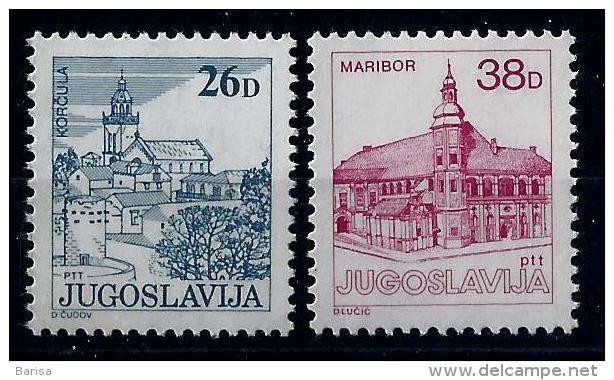 Yugoslavia 1984: Definitieve; Tourism - Korcula And Maribor. MNH(**) - Neufs