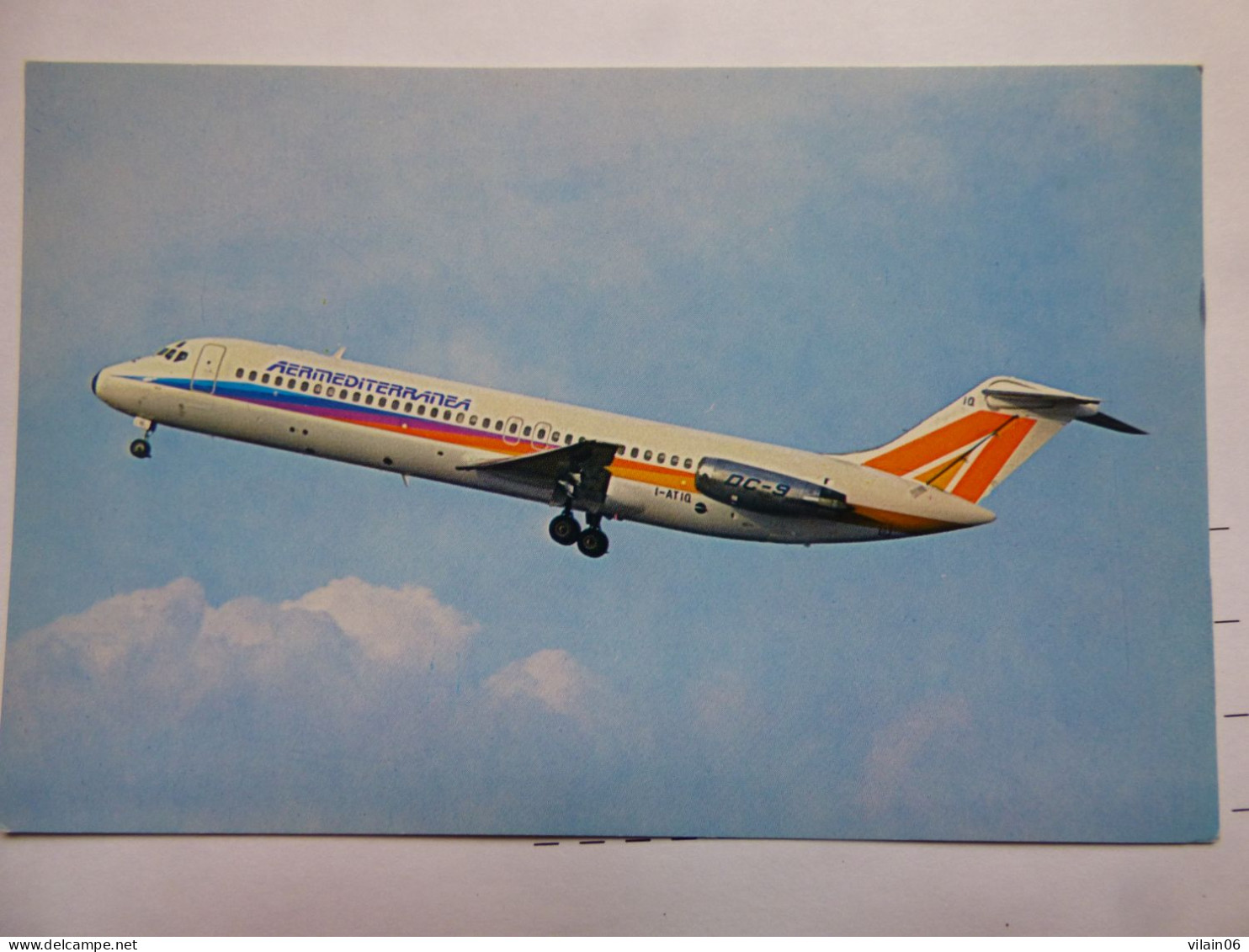 AERMEDITERRANEA    DC 9-30   /   AIRLINE ISSUE / CARTE COMPAGNIE - 1946-....: Era Moderna