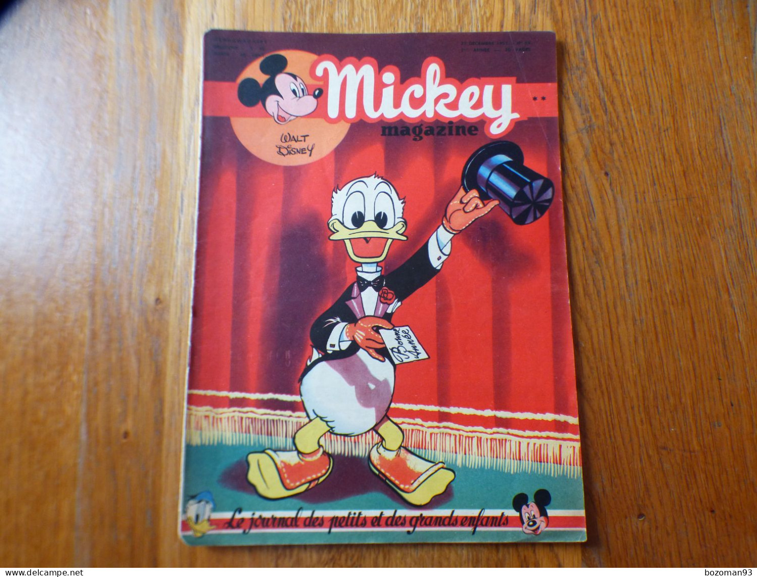 JOURNAL MICKEY BELGE N° 64 Du 29/12/1951 Avec BLANCHE NEIGE + COVER DONALD - Journal De Mickey