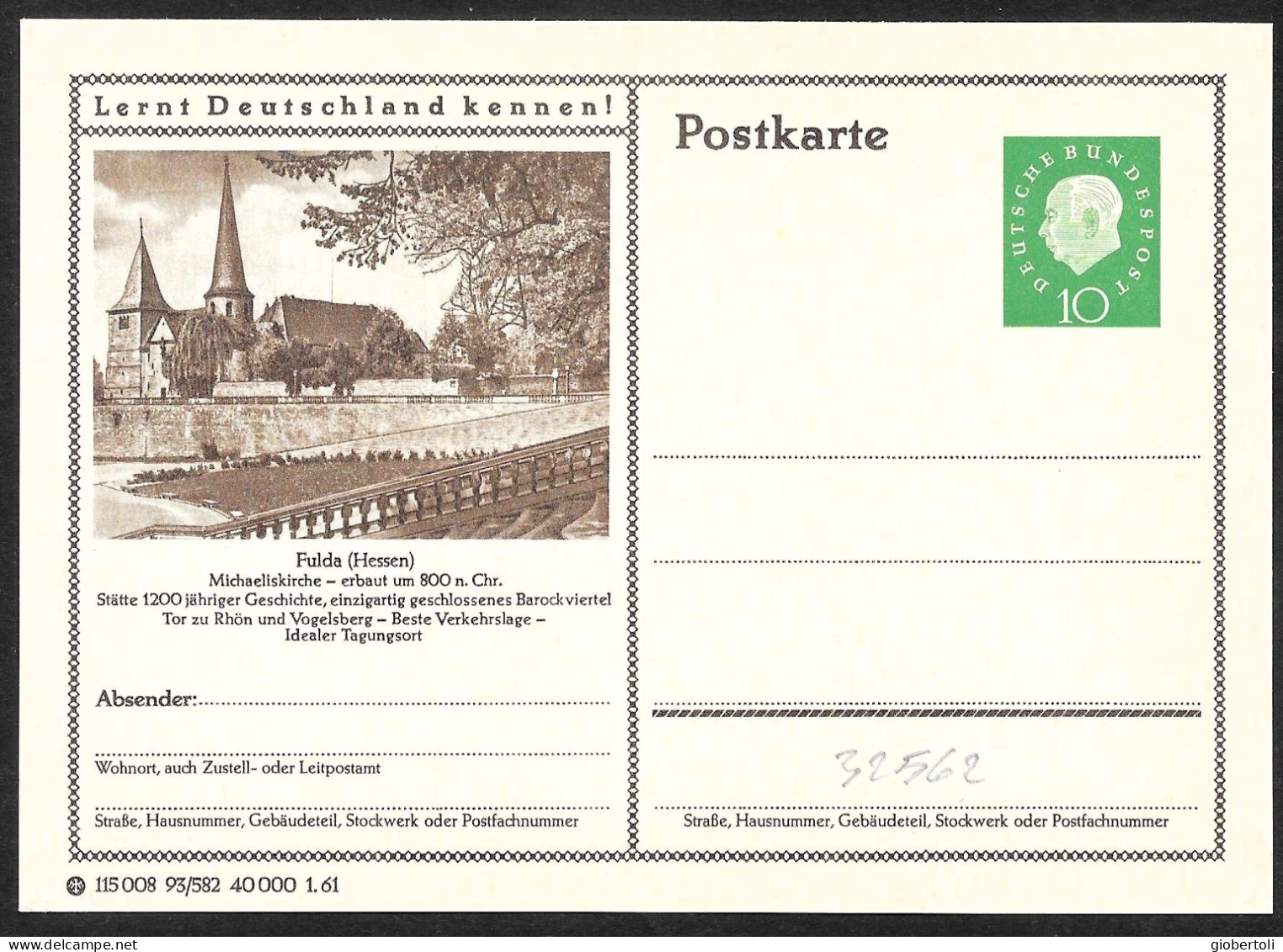 Germania/Germany/Allemagne: Intero, Stationery, Entier, Chiesa, Church, église - Eglises Et Cathédrales