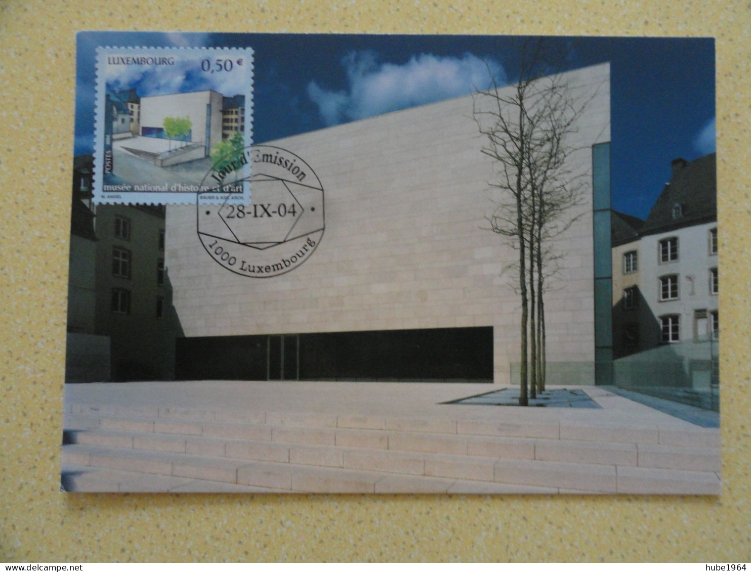 CARTE MAXIMUM CARD MUSEE NATIONAL D'HISTOIRE ET D'ART LUXEMBOURG - Monumenti