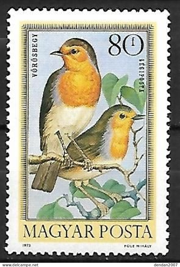 Hungary (Magyar) - MNH ** 1973 :    European Robin  -  Erithacus Rubecula - Zangvogels