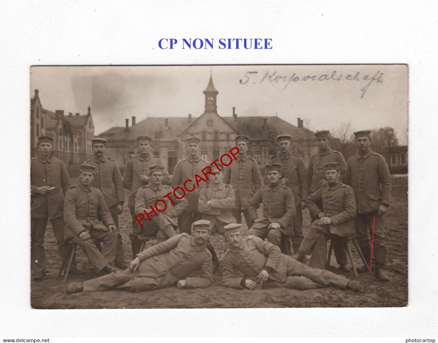 CP NON SITUEE-CARTE PHOTO Allemande-GUERRE 14-18-1 WK-MILITARIA-FELDPOST- - Weltkrieg 1914-18