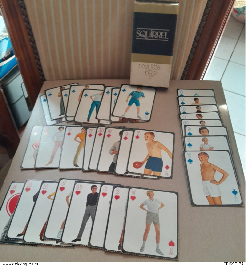 Jeu De Cartes      Coffret étui  De Cartes A Jouer    Pour L été 69   Squirrel - Playing Cards (classic)