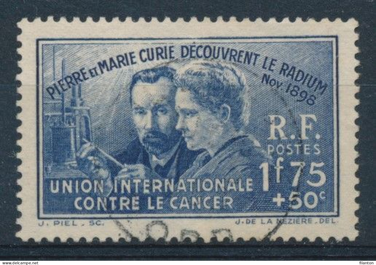 FRANCE - Yv. Nr 402 - Pierre Et Marie Curie - Gest./obl. - Cote 13,00 € - Used Stamps