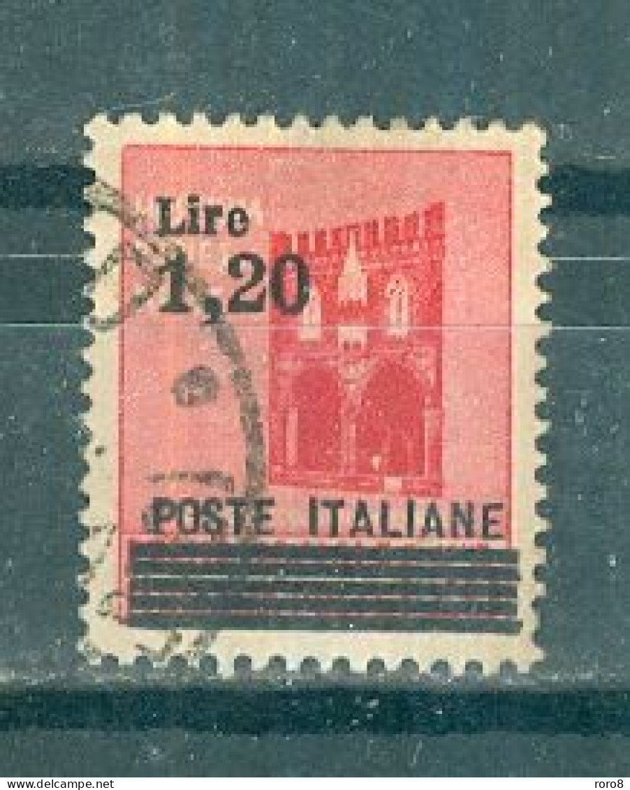 ITALIE - N°452 Oblitéré - Timbres De La République Sociale Italienne De 1944 Surchargés. - Gebraucht