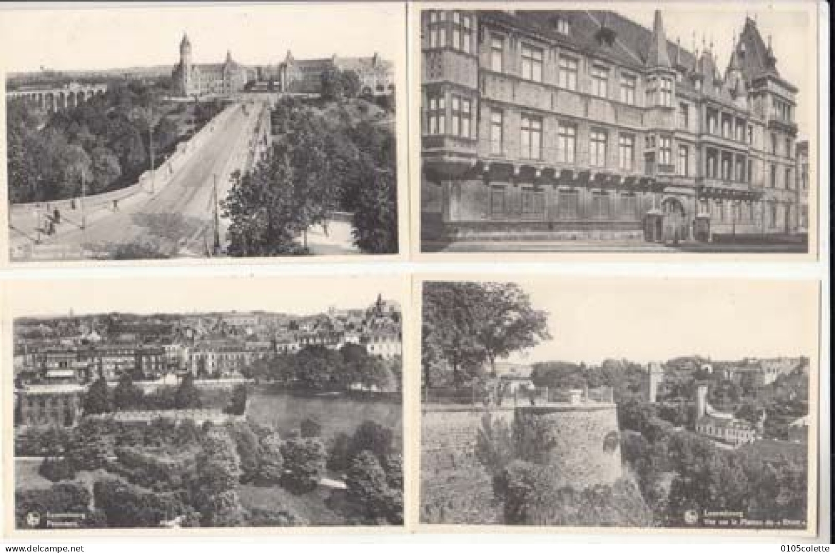 4 Cartes  - Luxembourg Ville -  PRIX FIXE - ( Cd073) - Luxemburgo - Ciudad