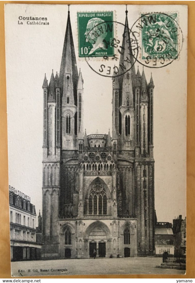 1925 - CP 50  COUTANCES  - La Cathédrale - Coutances