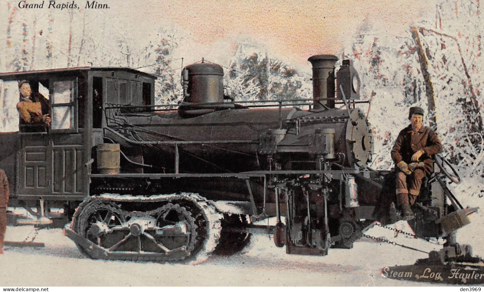 Etats-Unis - GRAND RAPIDS - Steam Log Hauler - Locomotive Sur Chenilles Servant Pour Le Transport Du Bois, Bûcherons - Grand Rapids