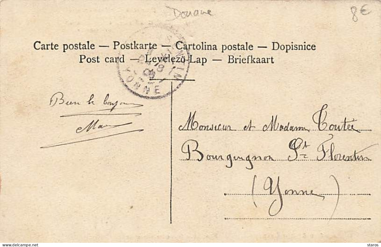 Douane - Gendarmes Et Douaniers Allemands - Frontière Franco-Allemande - Cachet Lunéville - Zoll