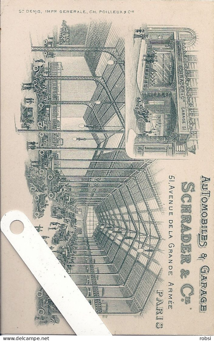 75 Paris XVII,  Avenue De La Grande Armée, Automobiles Et Garage Schrader Et Cie, ,  D17.26 - Paris (17)