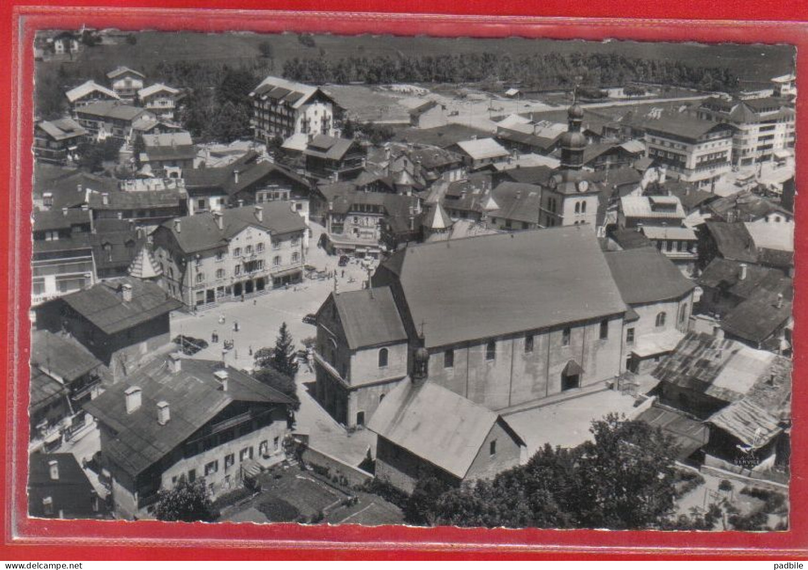 Carte Postale 74. Megève Vue Aérienne   Très Beau Plan - Megève