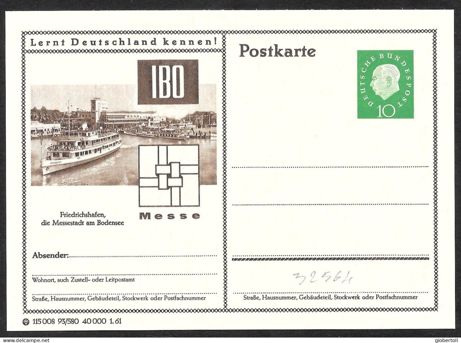 Germania/Germany/Allemagne: Intero, Stationery, Entier, Battello, Boat, Bateau - Barcos
