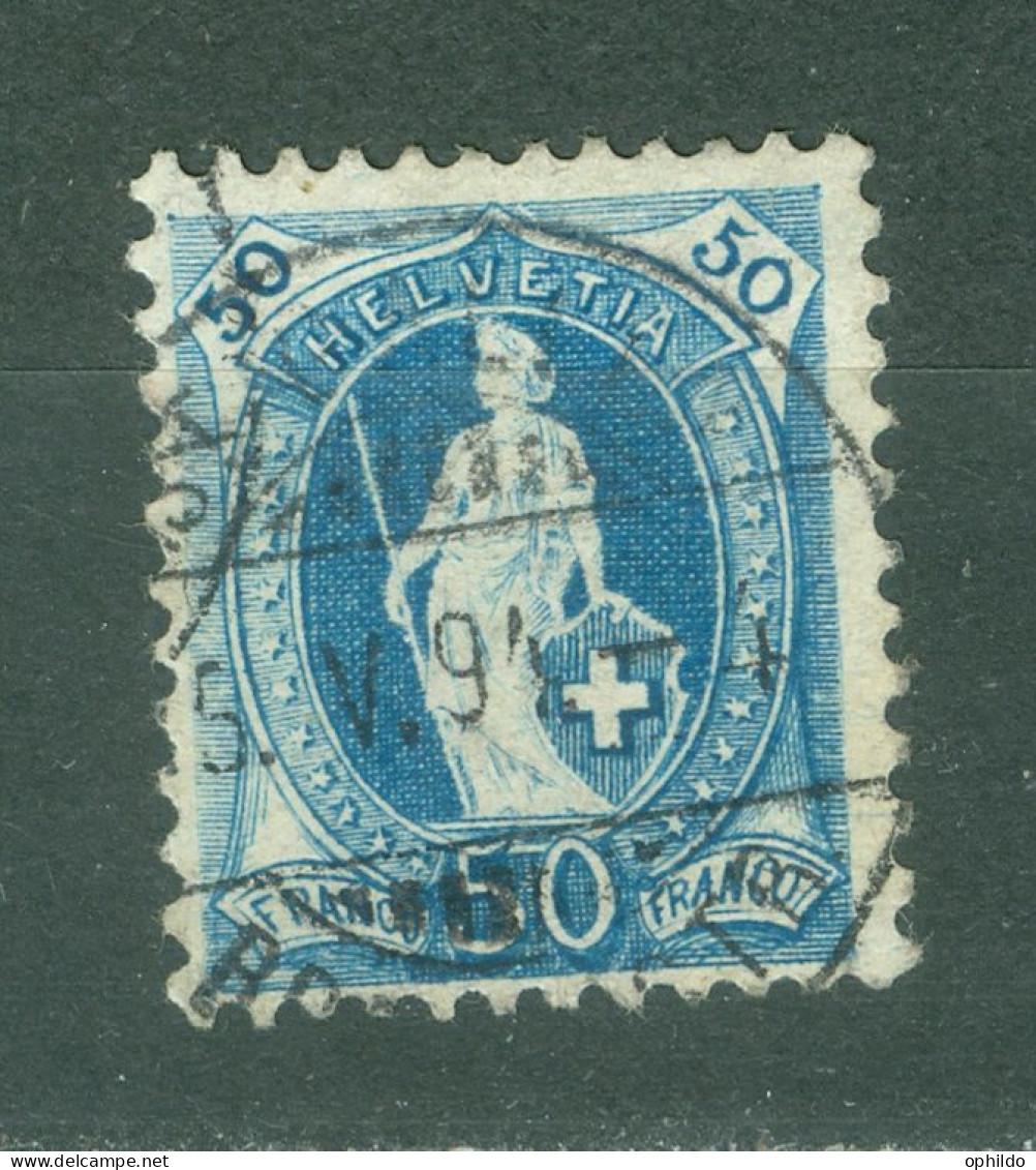 Suisse    Zum  70C  Ob  TB  Obli  1894   - Used Stamps