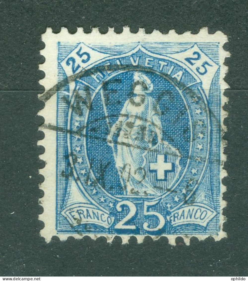 Suisse    Zum  73E  Ob TB Obli  1902  Weggis  - Used Stamps