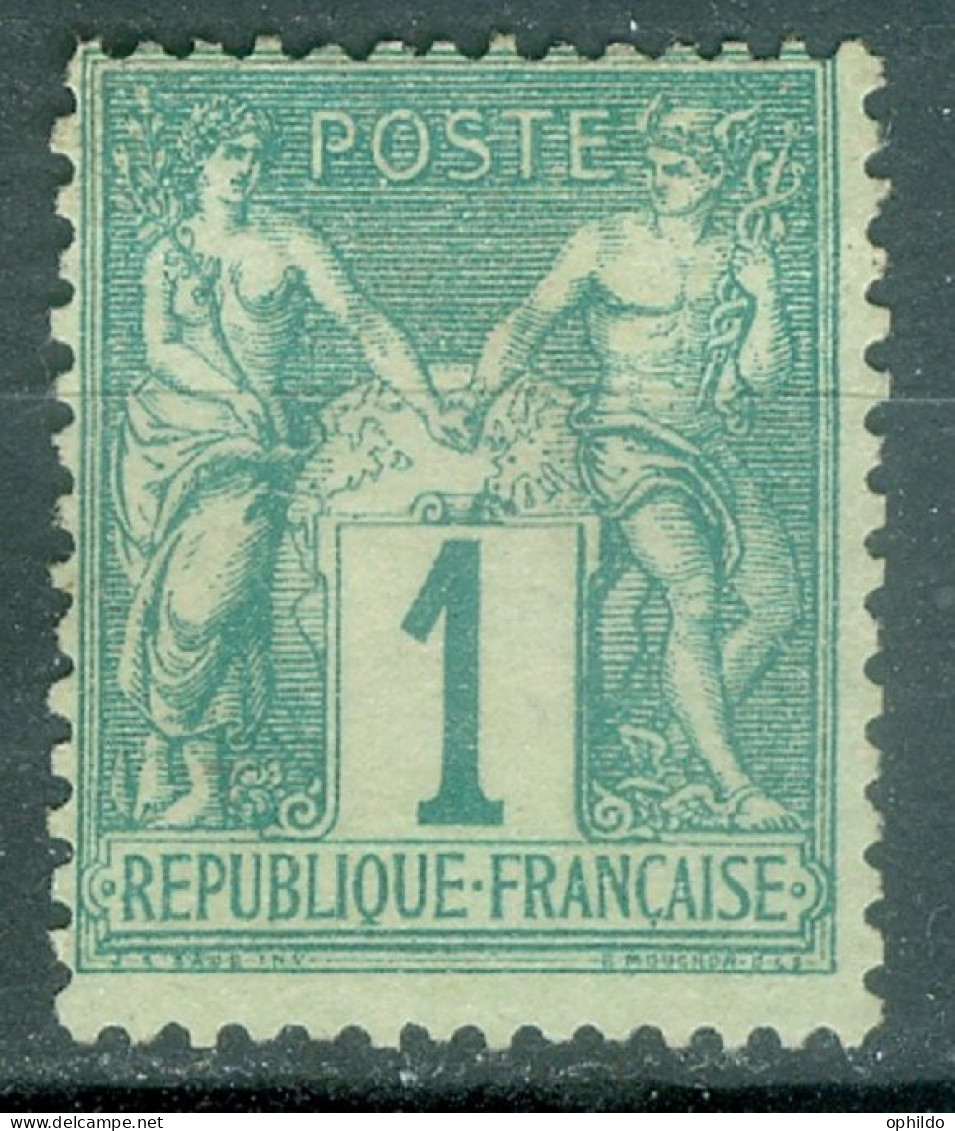 France   61 ( * ) TB  Neuf Sans Gomme  Cote 125 Euro  - 1876-1878 Sage (Type I)