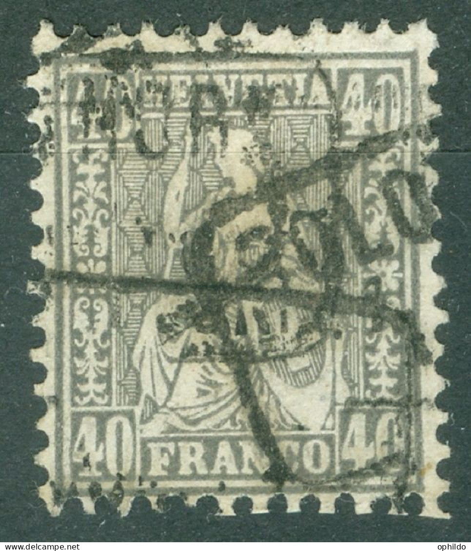 Suisse   Yvert 47   Ou  Zum  42  Ob  TB   - Used Stamps