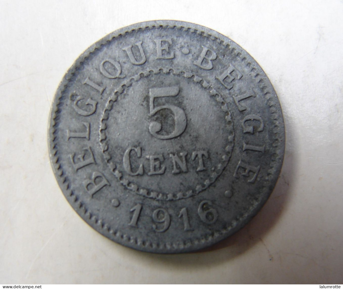 Monnaie.5. Cinq Centimes Zing 1916. Fr Fl - 5 Cents