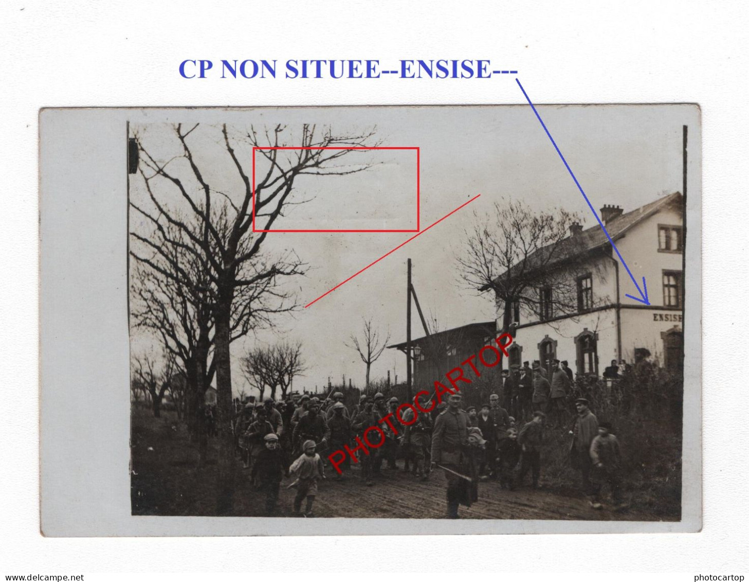 CP NON SITUEE-ENSISE---??-Prisonniers-CARTE PHOTO Allemande-GUERRE 14-18-1 WK-MILITARIA-Feldpost- - War 1914-18