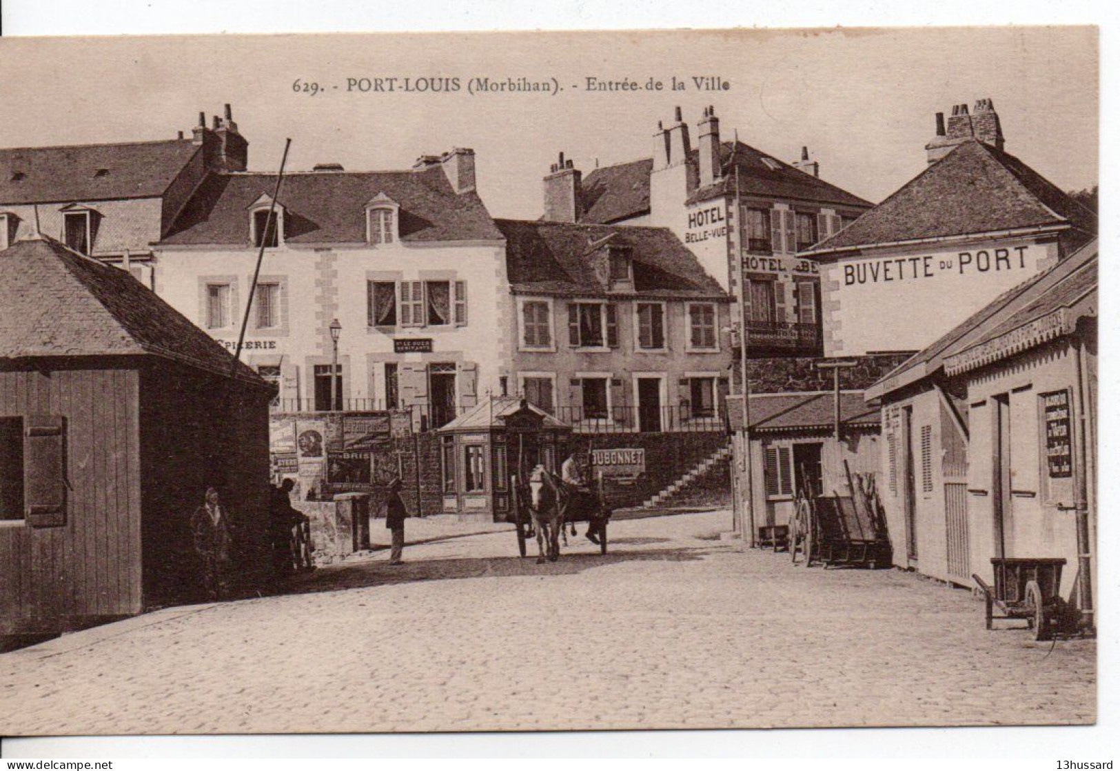 Carte Postale Ancienne Port Louis - Entrée De La Ville - Port Louis