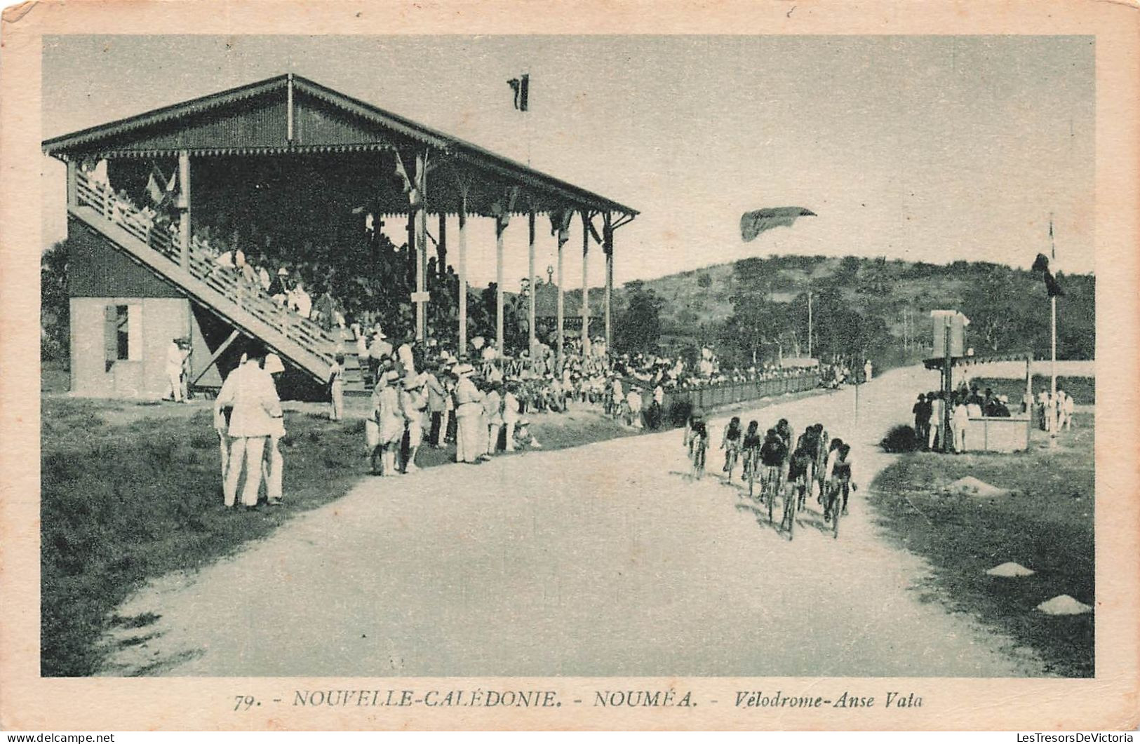 FRANCE - Nouvelle Calédonie - Nouméa - Vélodrome Anse Vala - Animé - Bicyclettes - Carte Postale Ancienne - Nouvelle Calédonie