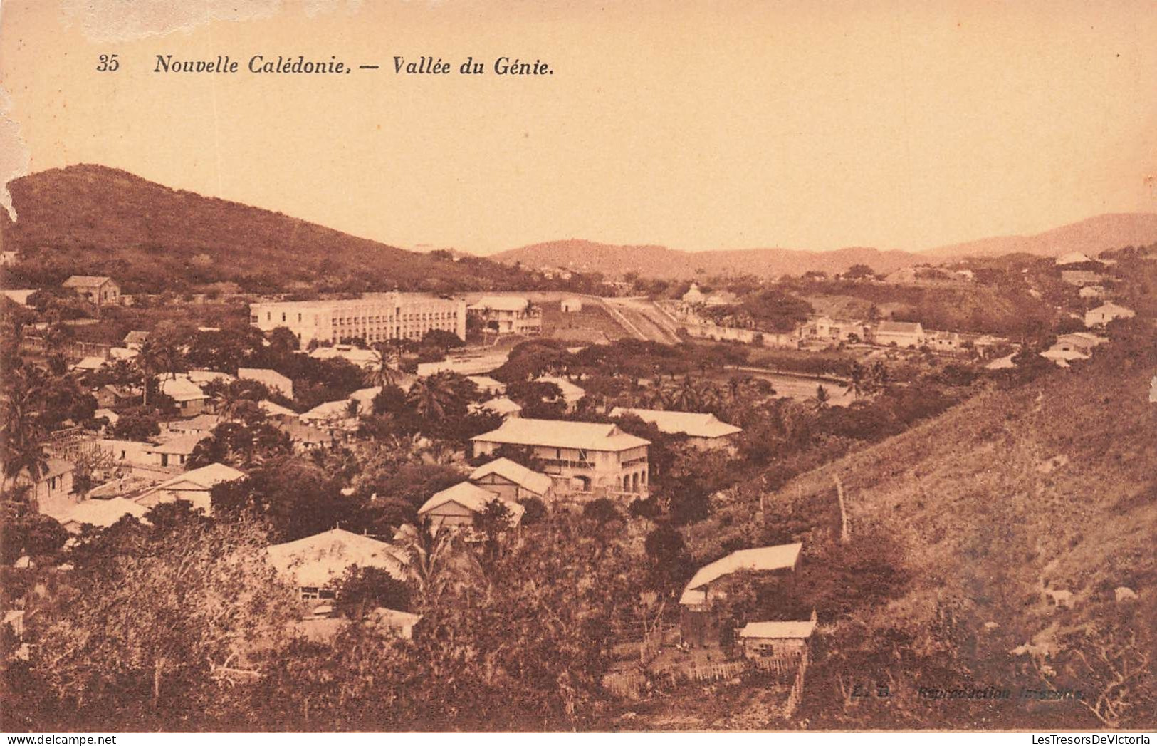 FRANCE - Nouvelle Calédonie - Vallée Du Génie - Vue Sur Une Partie De La Ville - Carte Postale Ancienne - Nouvelle Calédonie