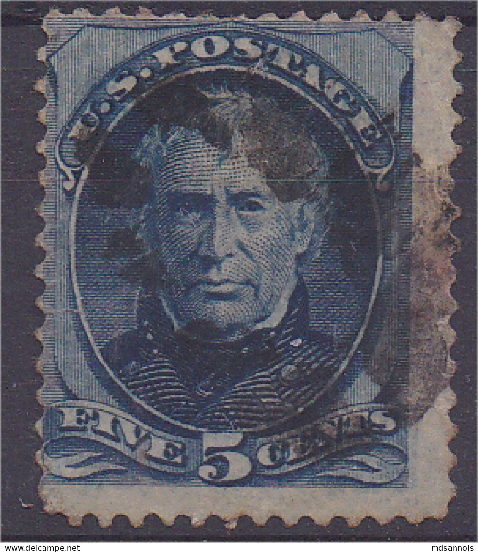 Etats Unis 1875 Zachary Taylor 5c Bleu N°59 Scan Recto/verso - Usados