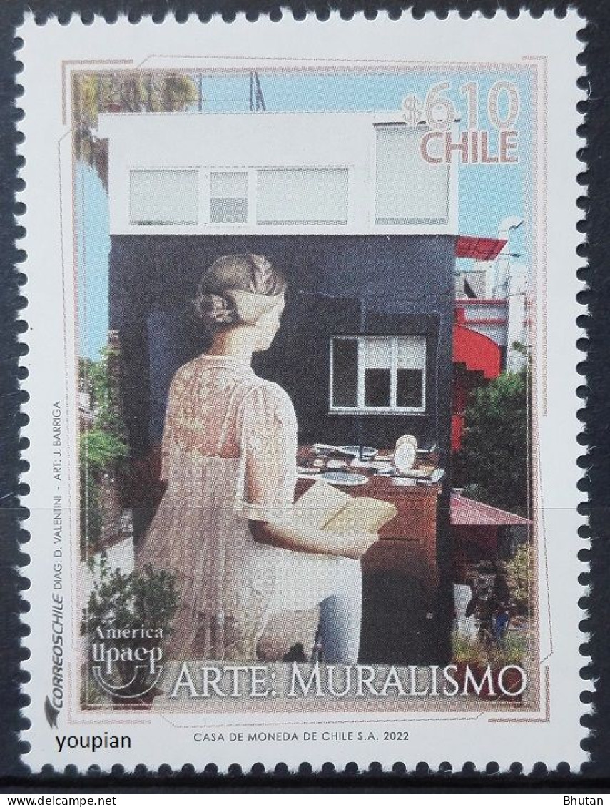 Chile 2022, UPAEP - Art, MNH Single Stamp - Chile