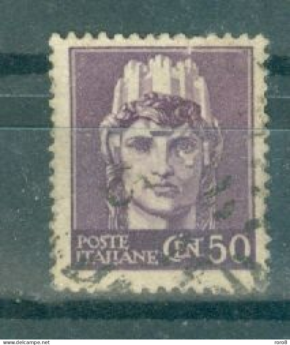 ITALIE - N°465 Oblitéré - Sans Filigrane. Tirage De Novare. - Used