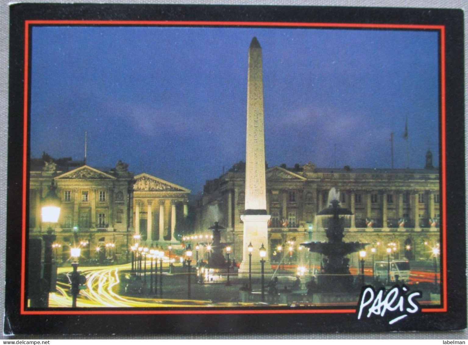 FRANCE PARIS LA PLACE DE LA CONCORDE SQUARE KARTE CARD POSTCARD ANSICHTSKARTE CARTE POSTALE CARTOLINA POSTKARTE - Other & Unclassified