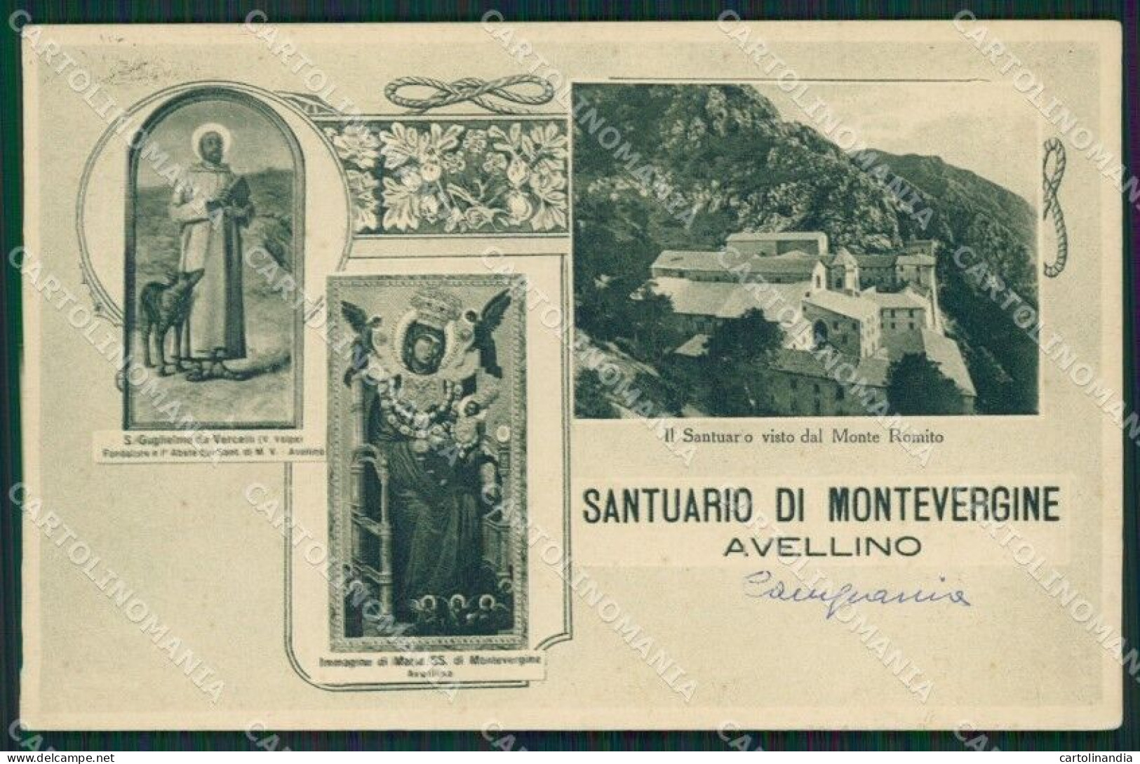 Avellino Mercogliano Montevergine Santuario Cartolina KV3758 - Avellino