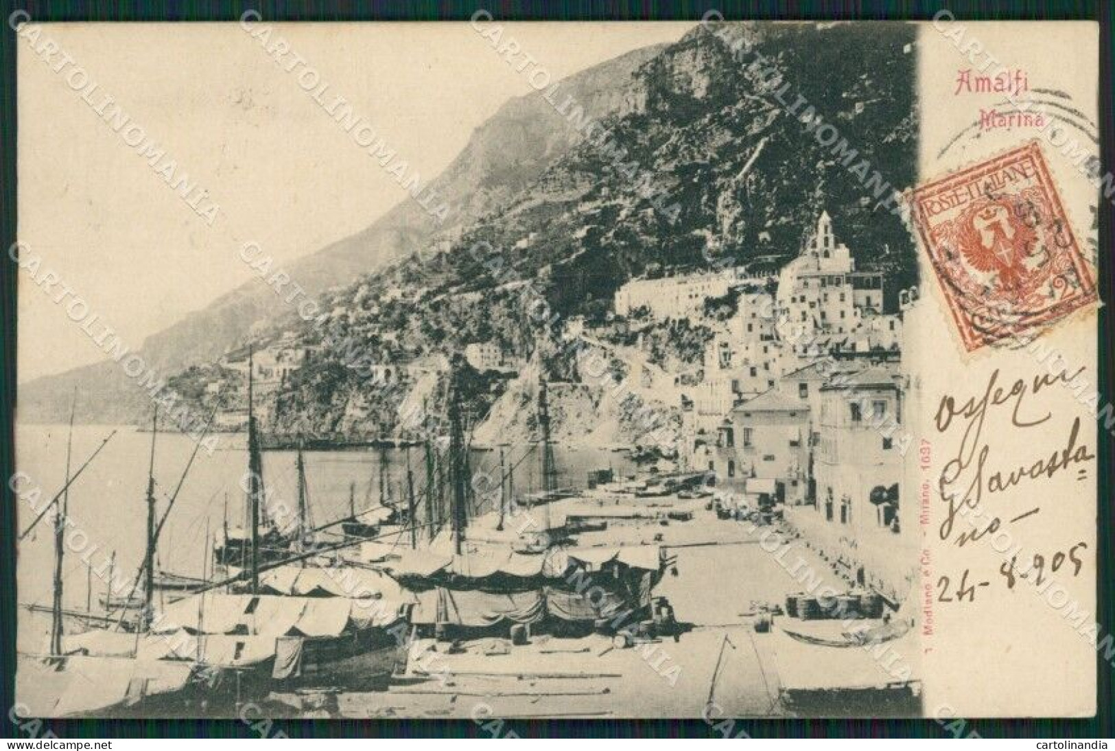 Salerno Amalfi Cartolina KV3773 - Salerno