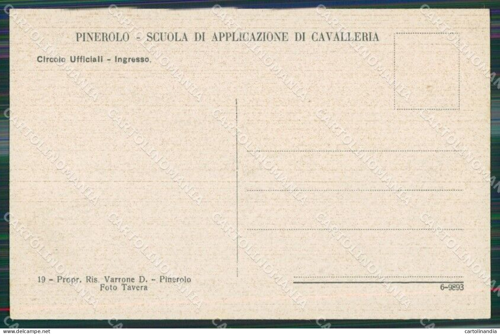 Torino Pinerolo Caserma Cartolina KV3789 - Autres & Non Classés