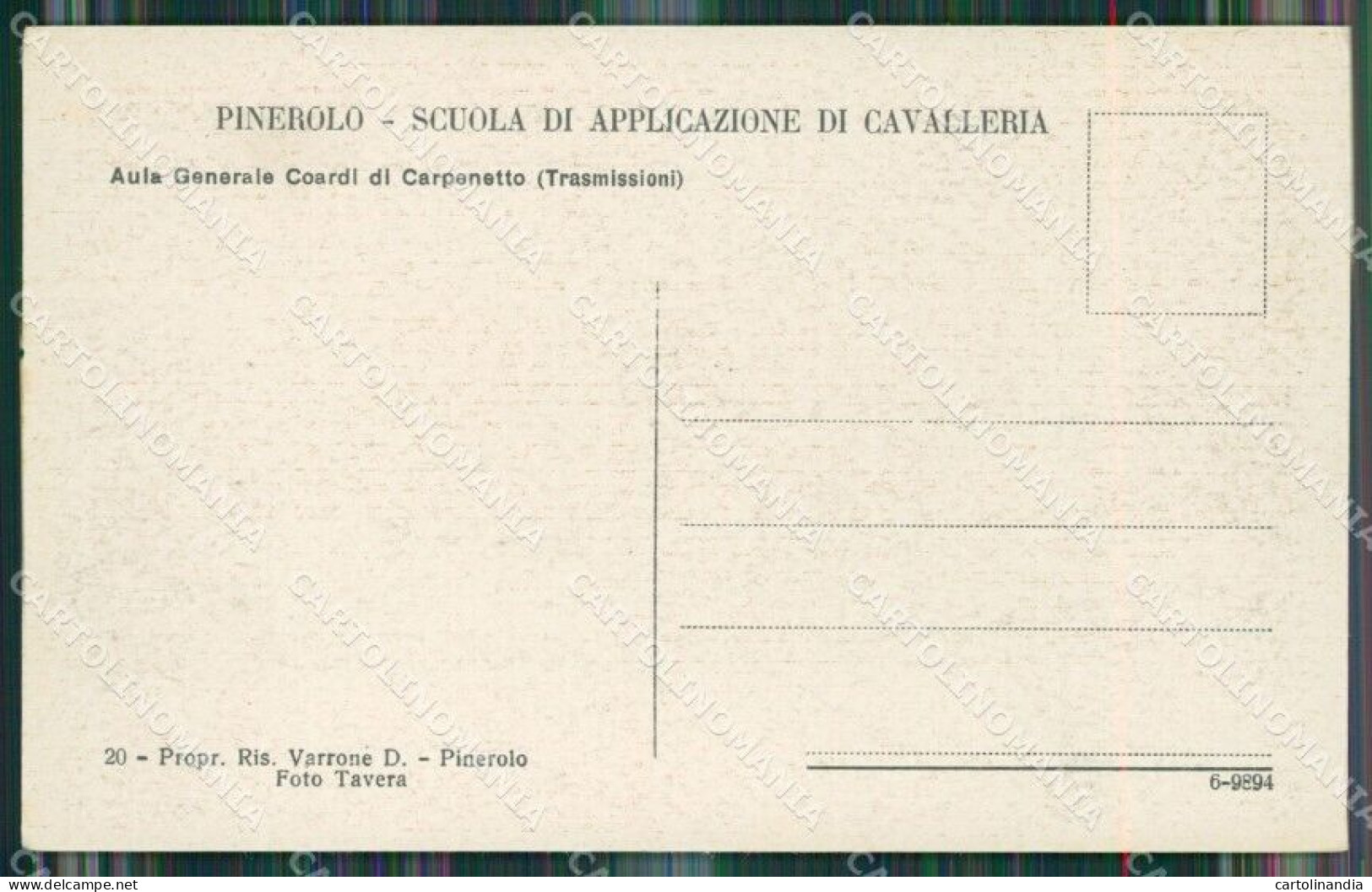 Torino Pinerolo Caserma Cartolina KV3790 - Sonstige & Ohne Zuordnung